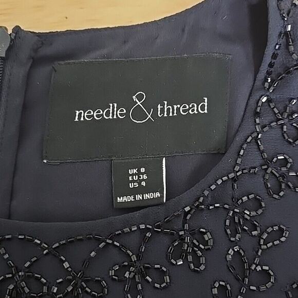 Needle & Thread Embellished Beaded‎ Fleur Dress Size 4 - Minor Snags - Picture 3 of 16